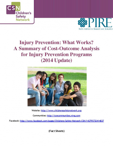 Injury Prevention: What Works? A Summary of Cost-outcome Analysis for Injury Prevention Programs (2014)
