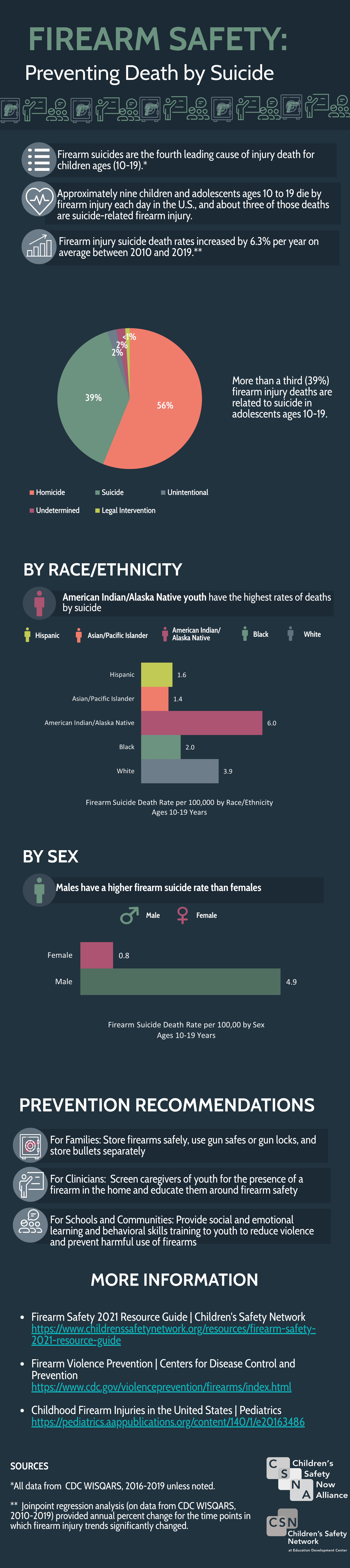 Firearm Safety Suicide Prevention Infographic