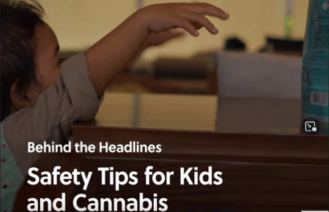 child reaching out to grab bag on table