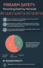 Firearm Saftey: Prevention Death by Homicide Inforgraphic